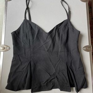 black zara tank top